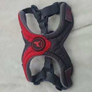 Gooby - Dog Harness - Size extra small - Red, Grey, Black Step-in Harness EUC!